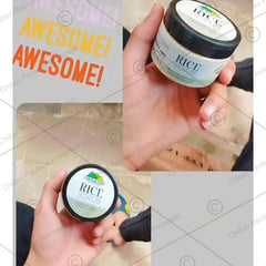 Rice Face & Body Scrub 🌾 Exfoliating Facial Scrub Formulated With Rice Microspheres, Absorbs Sebum & Makes Skin Clean, Smooth & Re-Energized - Mamasjan