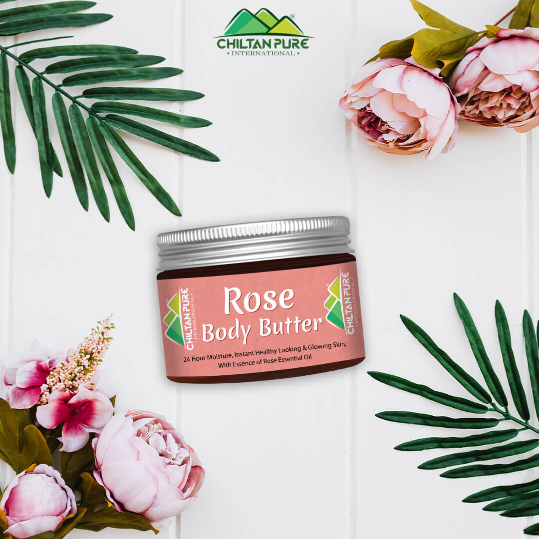 Rose Body Butter – 24 Hour Moisture, Instant Healthy Looking & Glowing Skin [گلاب] - Mamasjan