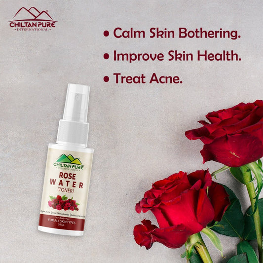 Rose Floral Water [Pocket Size 50ml] – Immerse Your Skin With Our Hydrating Facial Toner, Perfect For Dewy & Radiant Skin, Use As A Makeup Remover - Mamasjan