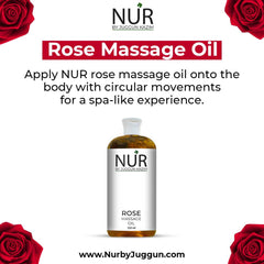 Rose Massage Oil – Hydrating, Calming, Warming, Relaxing & Rejuvenating Body Oil - Mamasjan