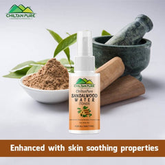 Sandalwood Water [Pocket Size 50ml] – Enhanced with skin soothing properties, Balances Skin pH, Purifies Skin & Suited for All Skin Types - Mamasjan