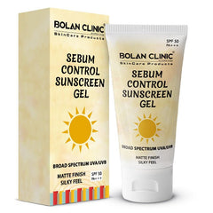 Sebum Control Sunscreen Gel SPF 50 - Controls Excessive Oil, Gives Silky Matte Look, and Provides UVB Protection! - Mamasjan