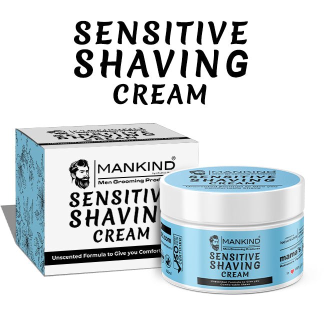 Sensitive Shaving Cream - Provides Smooth Razor Glide, Soften Facial Hair & Reduce Irritation Post Shaving. - Mamasjan