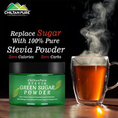 Stevia Green Sugar Powder – Best Alternative of Sugar, Control Diabetes, Aids in Weight Loss & Regulates Blood Pressure - Mamasjan