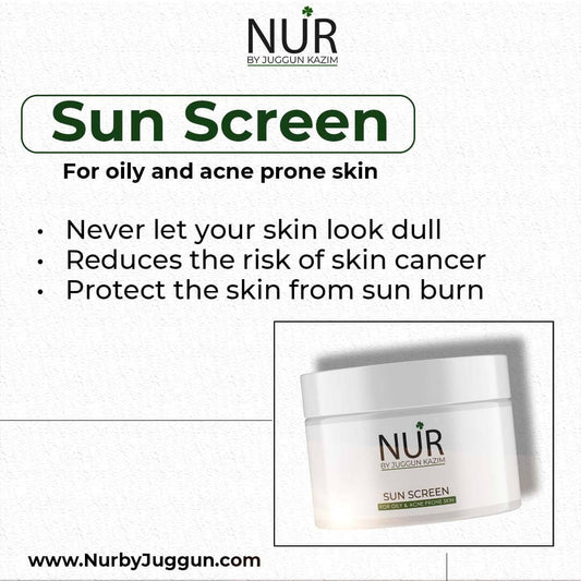 Sun Screen for Oily and Acne Prone Skin – Reduces the risk of skin cancer, Protect the skin from sunburn, Limit the area of sunspots & Reduces signs of ageing - Mamasjan