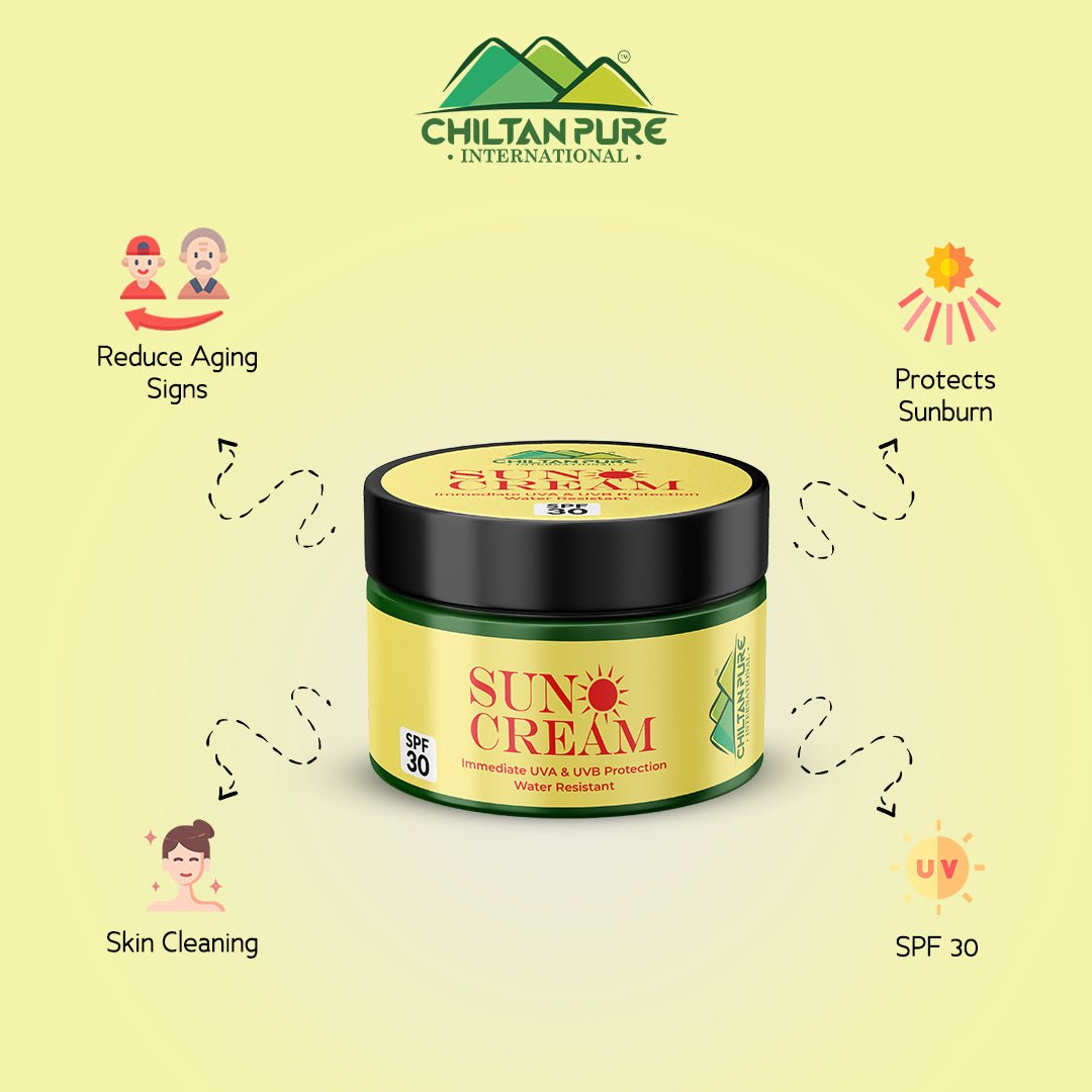 SunBlock Cream – Never let your skin look dull again, Reduces the risk of skin cancer, Protect the skin from sun burn, limit the area of sunspots – 100% pure organic - Mamasjan