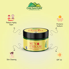 SunBlock Cream – Never let your skin look dull again, Reduces the risk of skin cancer, Protect the skin from sun burn, limit the area of sunspots – 100% pure organic - Mamasjan