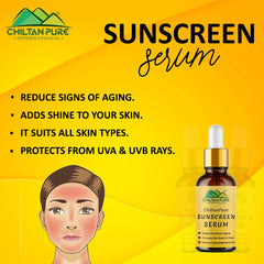 Sunscreen Serum – Delays Premature Aging, Prevents Skin from UV Rays, Reduce Hyperpigmentation & Risk of Skin Cancer 30ml - Mamasjan