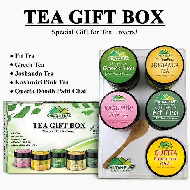 Tea Gift Box - 100% Premium Quality,Energy Booster, Enhances Mood, Aids In Weight Loss, Keeps You Well and Fit! - Mamasjan