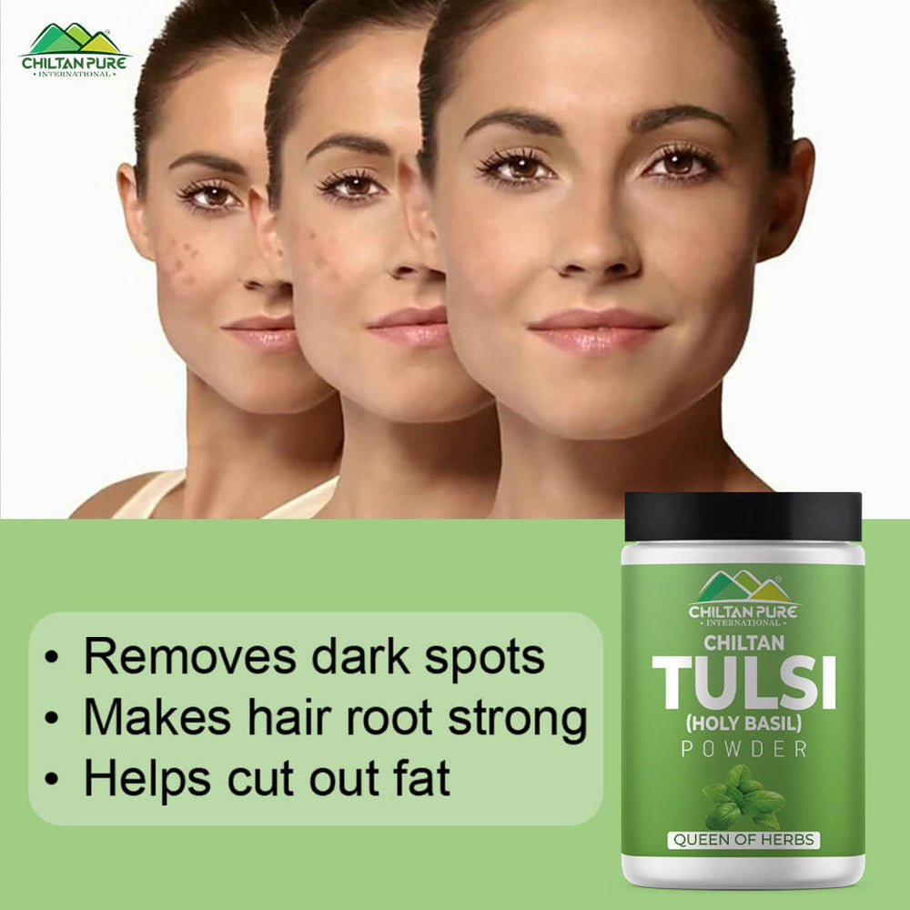 Tulsi (Holy Basil) Powder – Eat the best, rich in vitamin C, immune booster, Contains anti-bacterial & anti fungul properties – 100% pure organic - Mamasjan