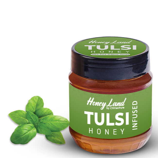 Tulsi Honey – Pure honey for pure strength and pure taste, contains anti-inflammatory properties, remedy of cough, helpful in treating fever – 100% pure organic - Mamasjan