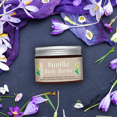 Vanilla Body Butter - Speeds Up Wound Healing &amp; Soothes All Skin Irritation [ونیلا] - Mamasjan