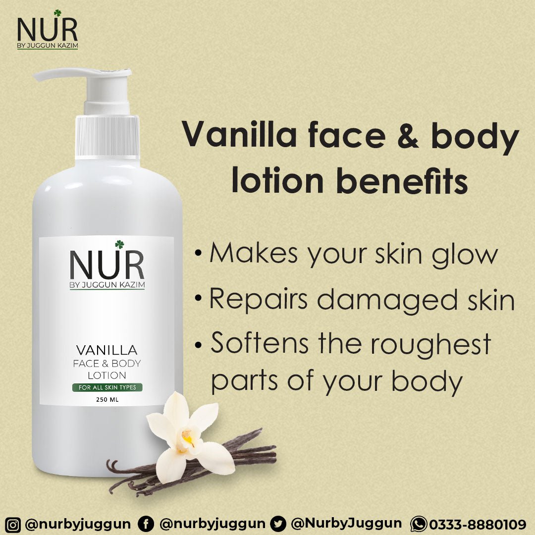 Vanilla Natural Body Lotion – Say no to dry skin, repairs skin, reduces acne, softens skin – 100% Pure - Mamasjan