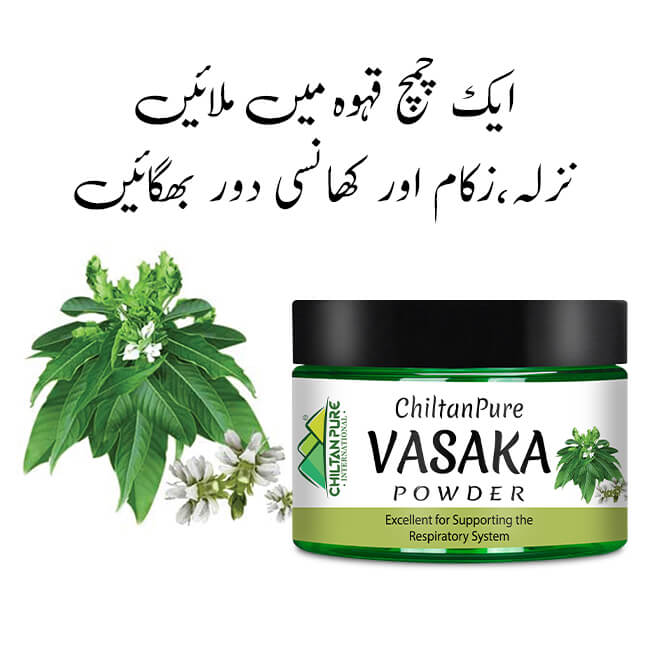 Vasaka Powder – Potent Bronchodilator, Treats Respiratory Problems & Anti-Allergic for Cold & Skin Problems, Reduces Extra Heat from Body - Mamasjan
