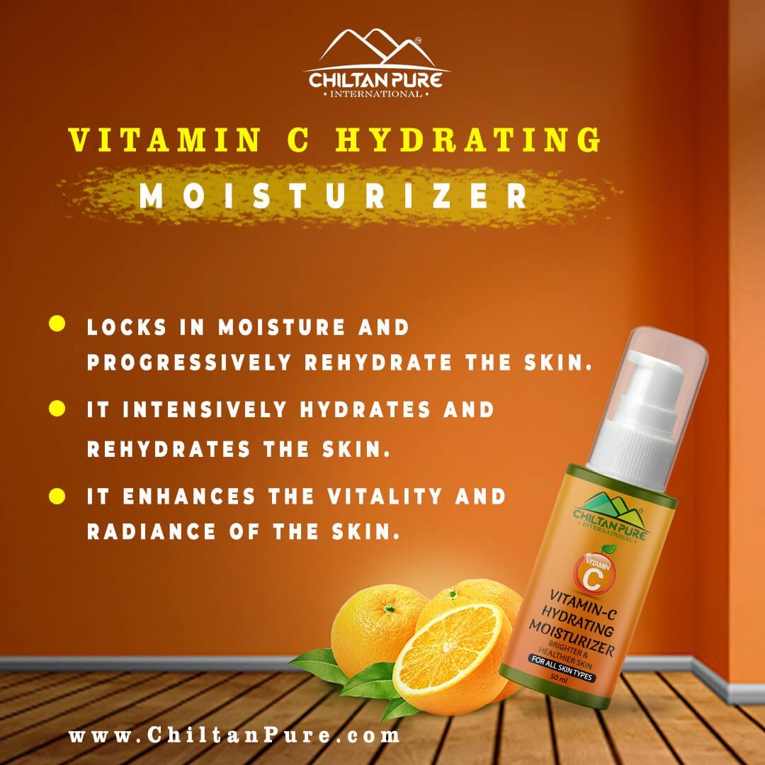 Vitamin-C [CREAM] Hydrating Moisturizer - Protect Against Sun Damage, Brightens Complexion, Prevent Skin sagging - Mamasjan