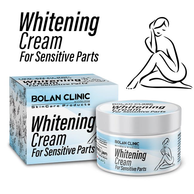 Whitening Cream for Sensitive Parts - Lightens Darker Skin Tone, Fades Dark Spots and Fine Lines, Non-irritating Formula For Sensitive Skin! - Mamasjan