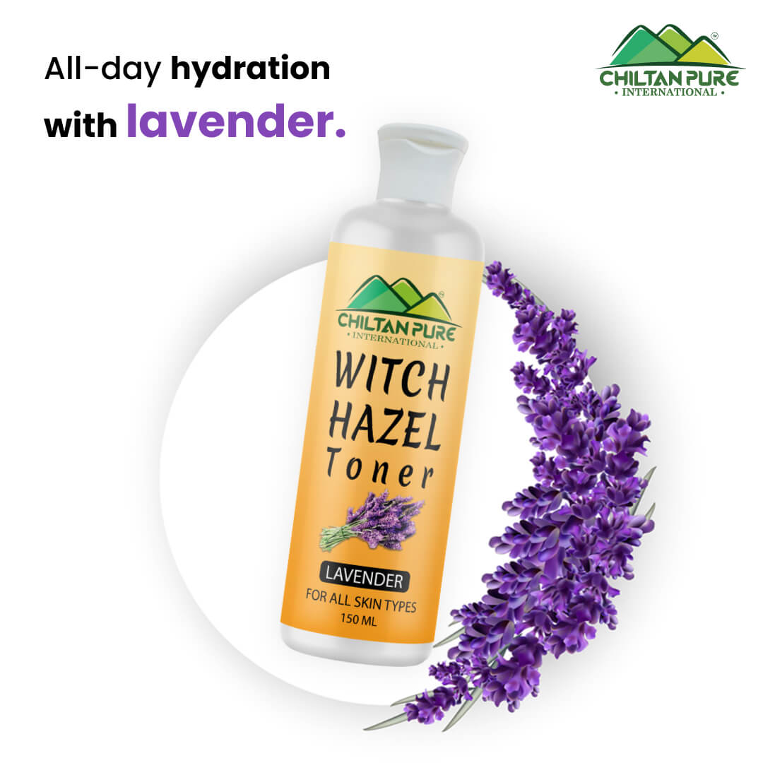 Witch Hazel Toner With Lavender - Gentle Makeup Remover &amp; Hydrating Pore Toner, Soothes Puffy Eyes &amp; For All Skin Types - Mamasjan