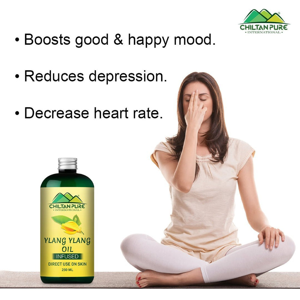Ylang Ylang Oil - Enhances mood, improves skin health, Boosts digestion - 100% pure organic [Infused] - Mamasjan