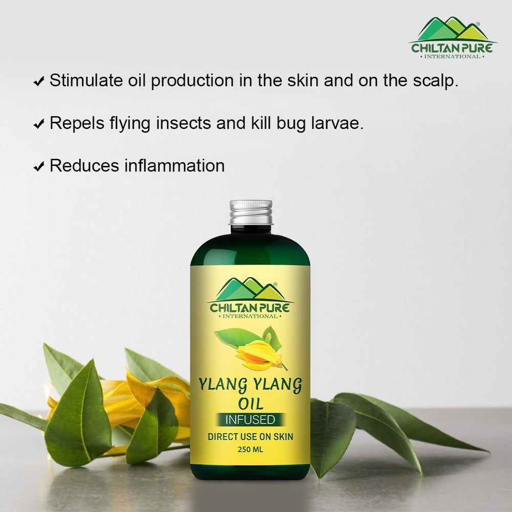 Ylang Ylang Oil - Enhances mood, improves skin health, Boosts digestion - 100% pure organic [Infused] - Mamasjan